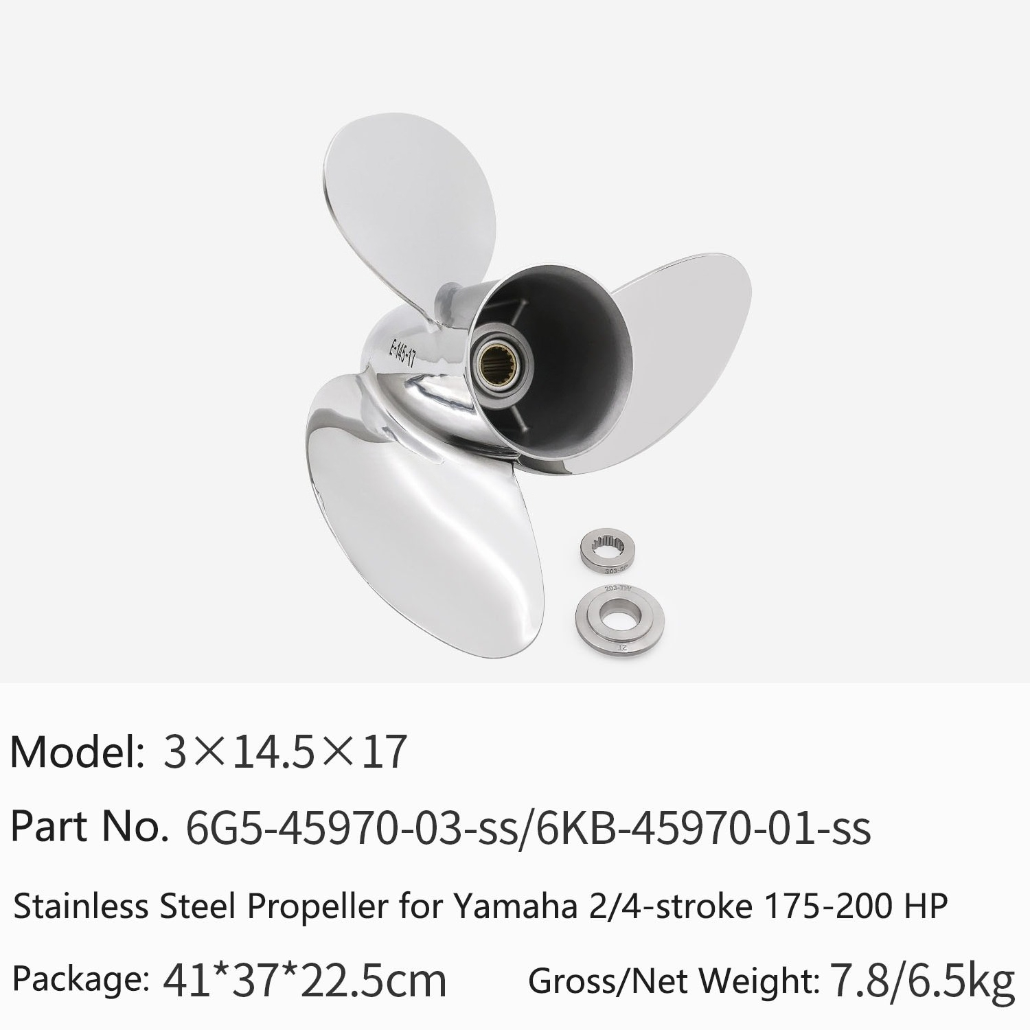 Outboard Motor Propeller Stainless - Outboard Motor Stainless Steel Propeller for