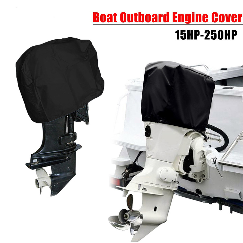 Outboard Motor Cover Waterproof - Motor Engine Boat Cover 15-250HP 210D