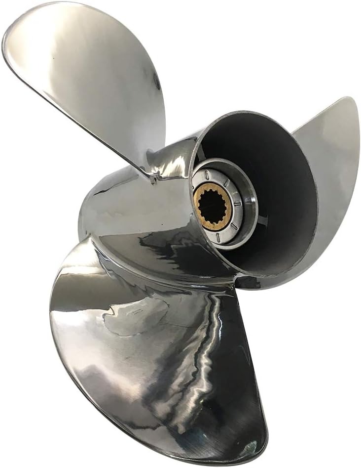 Outboard Motor Propeller Stainless - New Winibo 3 Blades 13-1/4
