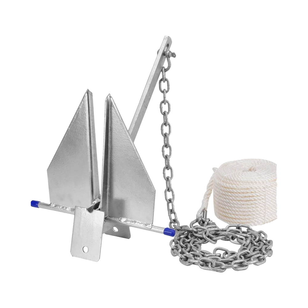 Boat Anchor Kit Galvanized - Heavy Duty Boat Anchors Kit Fluke