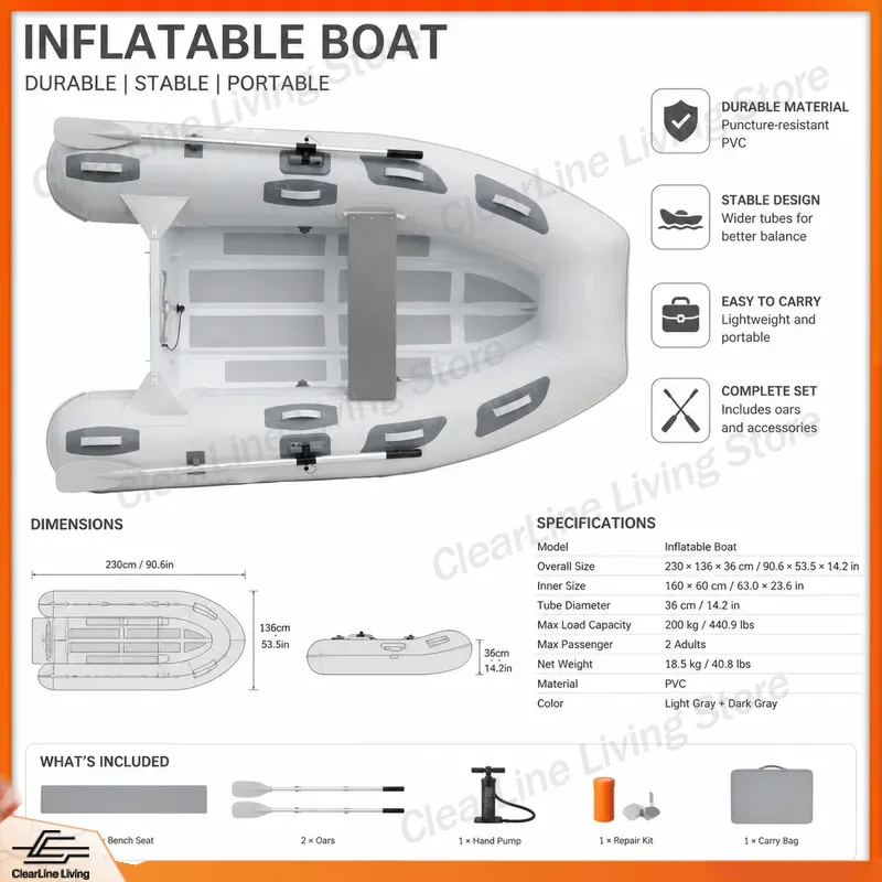 Inflatable Boat 3.3M Pvc - 3M 3.3M Mini Inflatable Boat Fiberglass