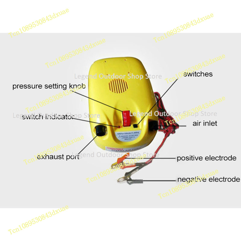 Electrical High Pressure DC12V - Inflatable Boat Electric Pump recension och pris