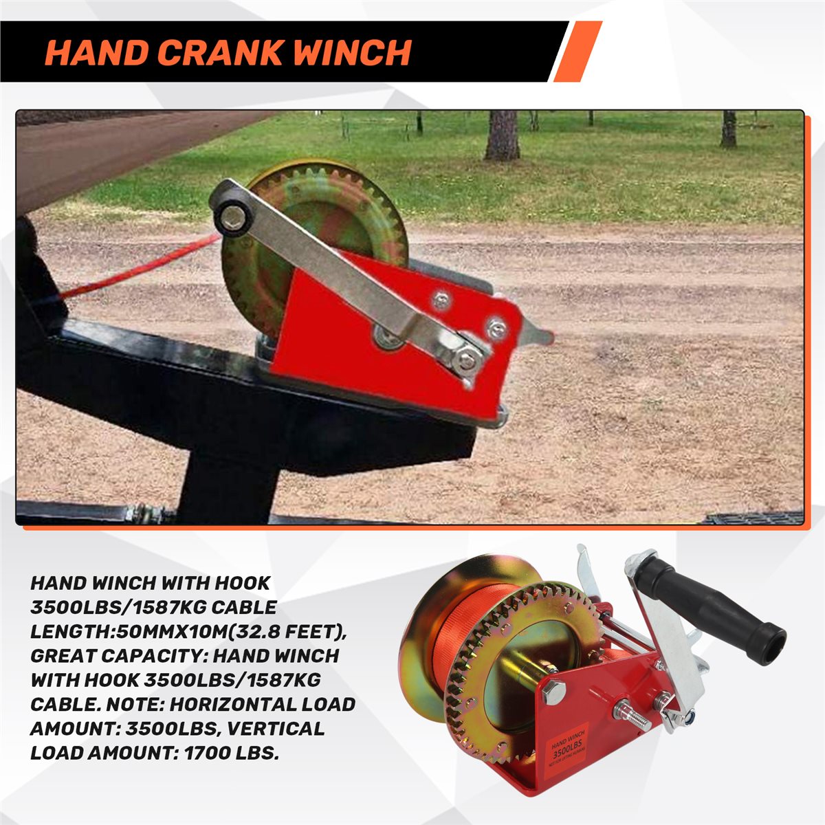 ABLK Boat Winch 3500Lbs Capaci - Boat Trailer Winch Strap recension och pris