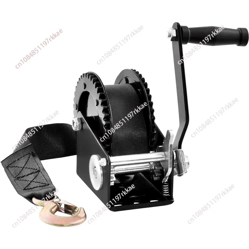 Hand Winch 2500 lbs Pulling Ca - Boat Trailer Winch Strap recension och pris