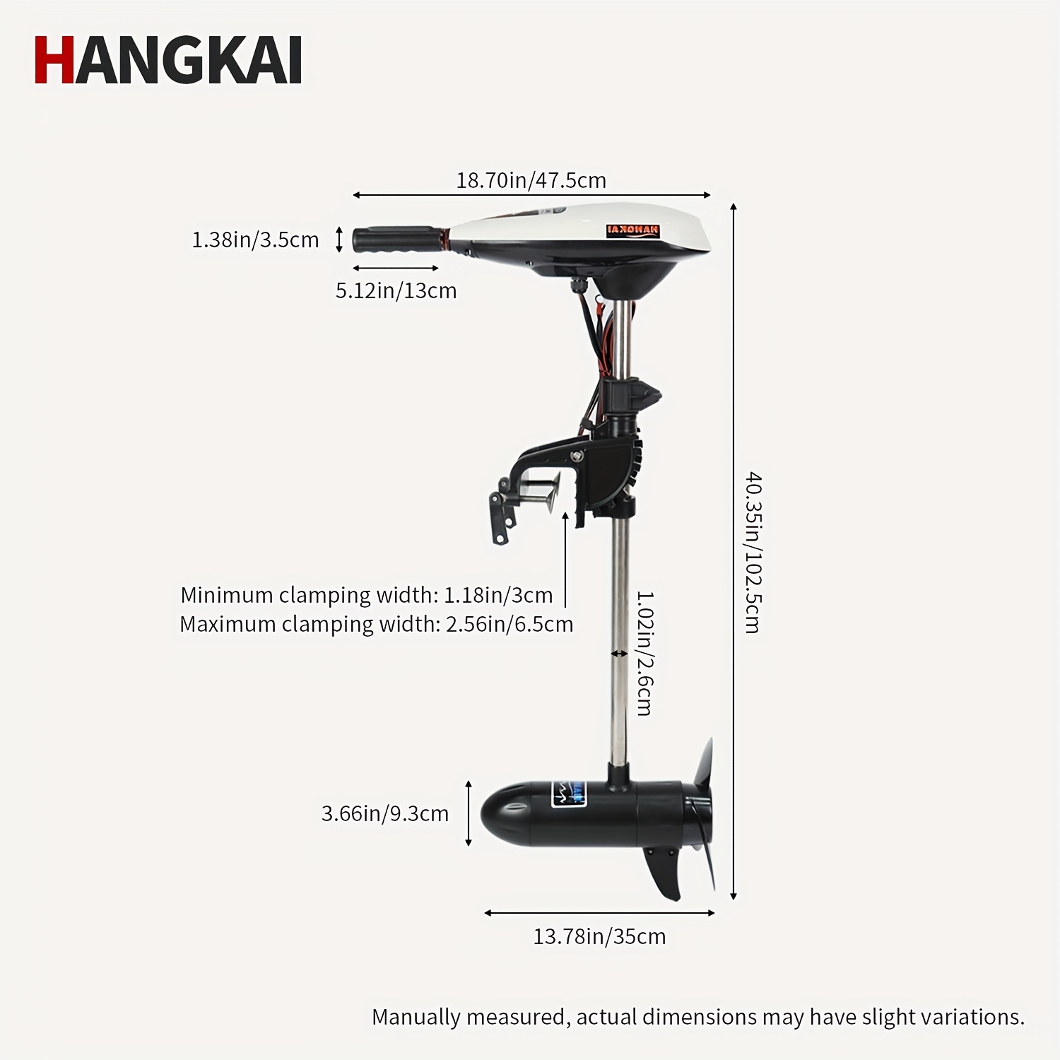 KOETSU HANGKAI 55/65 LBS Thrus - Electric Outboard Motor 3Hp recension och pris