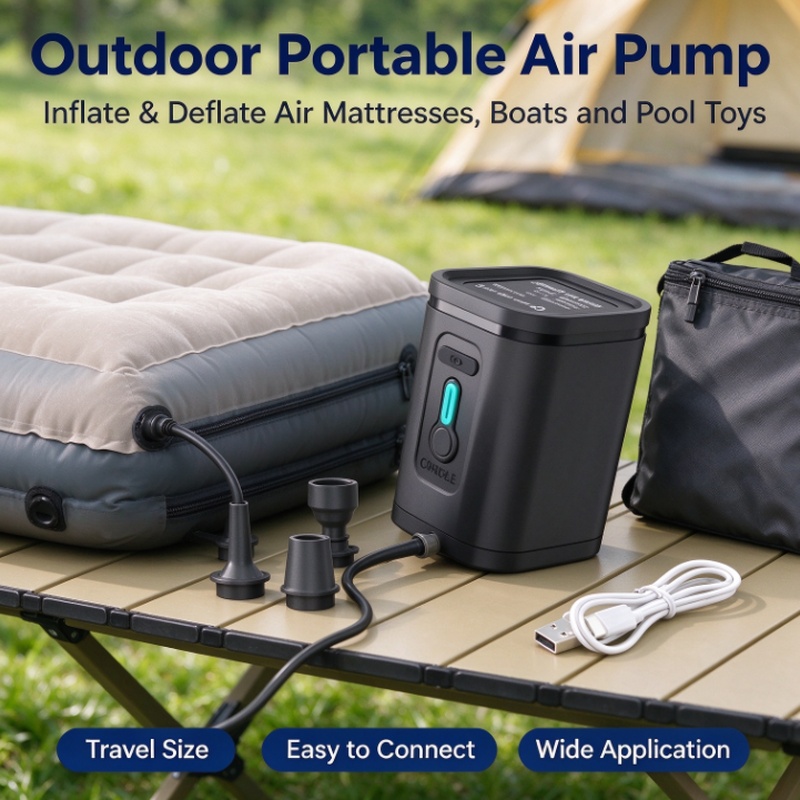 USB Rechargeable Mini Air Pump - Inflatable Boat Electric Pump recension och pris