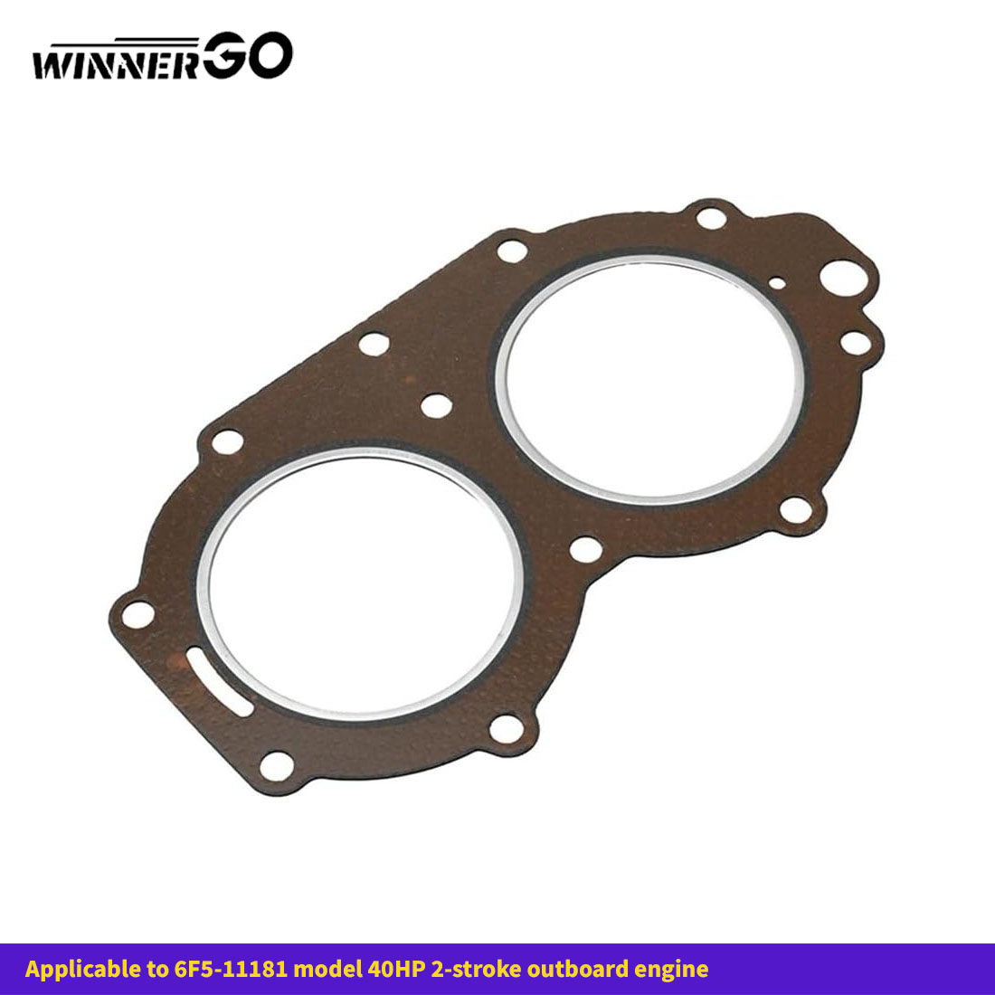 6F5-11181-A2 Cylinder Head Gas - Outboard Motor 40Hp 2 Stroke recension och pris