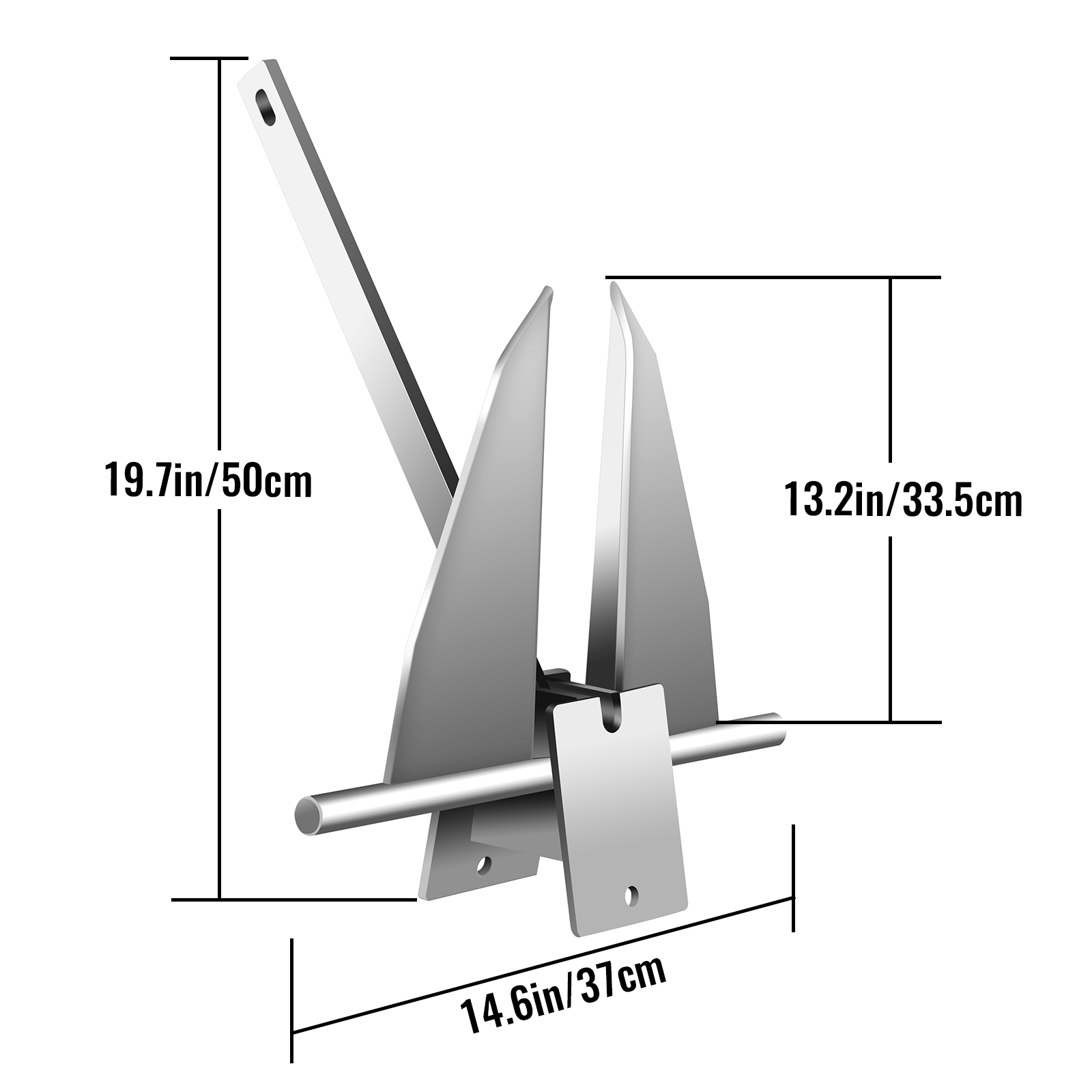 13Lb Heavy Duty Galvanized Ste - Boat Anchor Kit Galvanized recension och pris