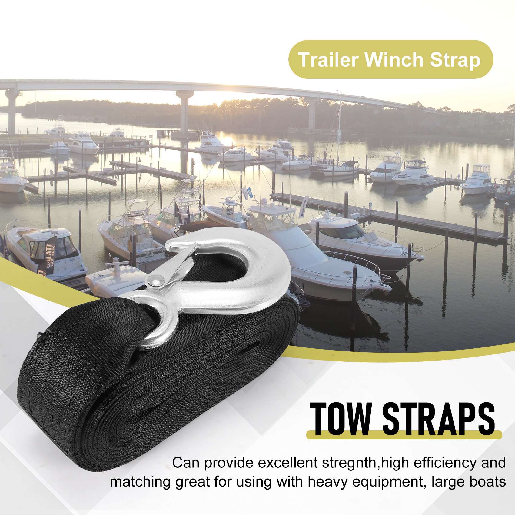 A01K-Boat Trailer Winch Strap  - Boat Trailer Winch Strap recension och pris