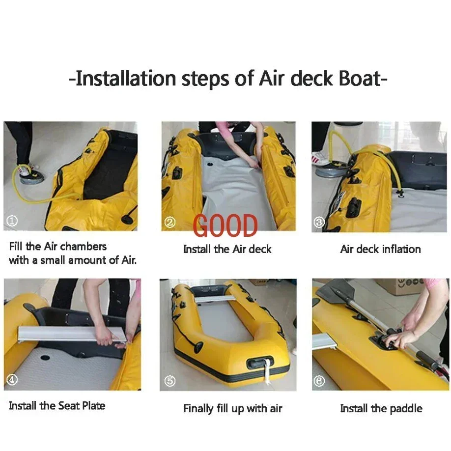 2.3~3.3m Inflatable Boat with  - Inflatable Boat 3.3M Pvc recension och pris