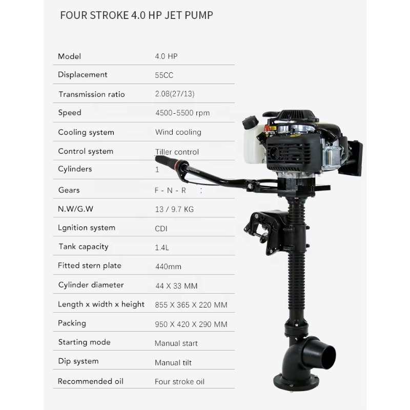 Hangkai 4 Stroke 4hp Wind Cool - Electric Outboard Motor 3Hp recension och pris