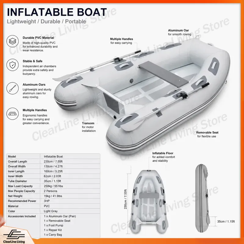 3M 3.3M Mini Inflatable Boat F - Inflatable Boat 3.3M Pvc recension och pris