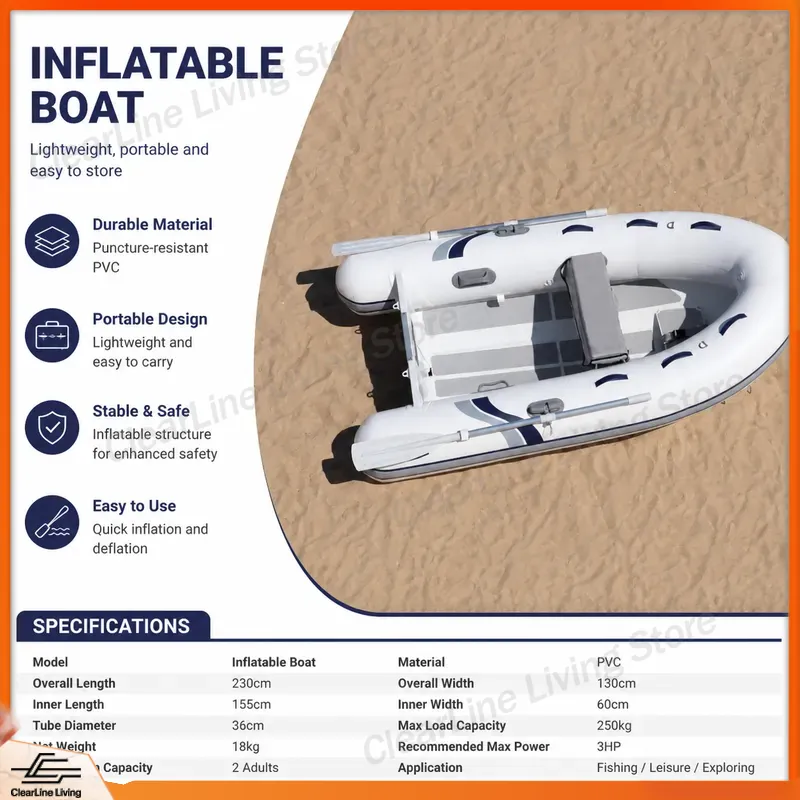 3M 3.3M Mini Inflatable Boat F - Inflatable Boat 3.3M Pvc recension och pris