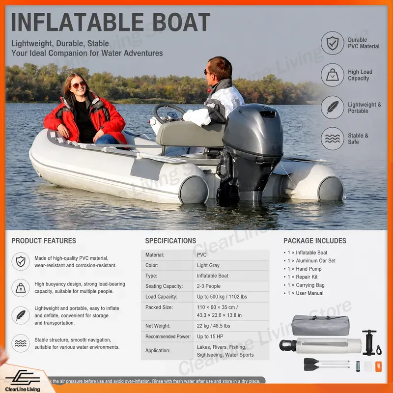 3M 3.3M Mini Inflatable Boat F - Inflatable Boat 3.3M Pvc recension och pris