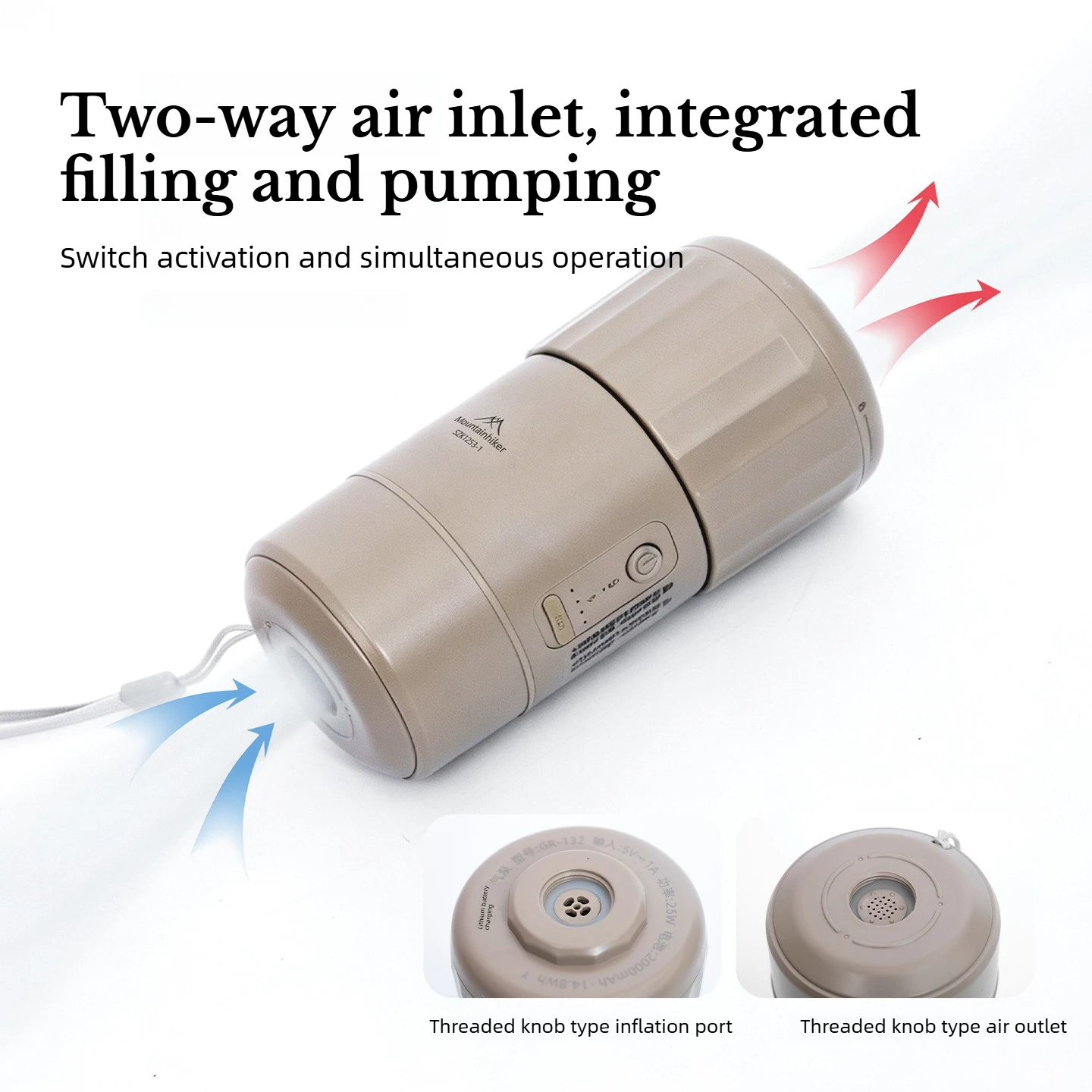 MOUNTAINHIKER Electric Air Pum - Inflatable Boat Electric Pump recension och pris